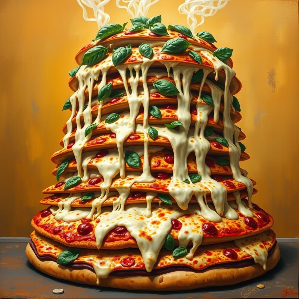 39 Foot Tall Pizza Masterpiece in Italian Renaissance Style