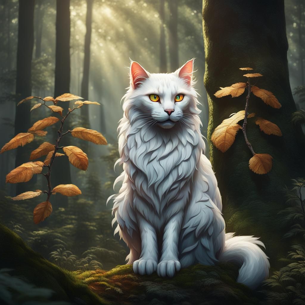 Brightheart in the Forest: Fantasy Concept Art