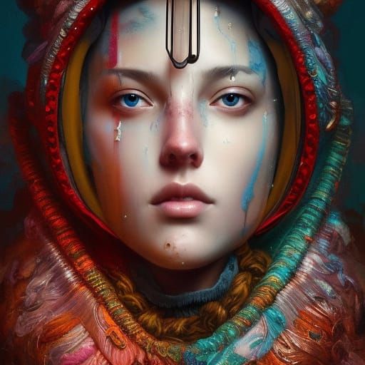 Clockwork Cultist: Detailed Cinematic Portrait