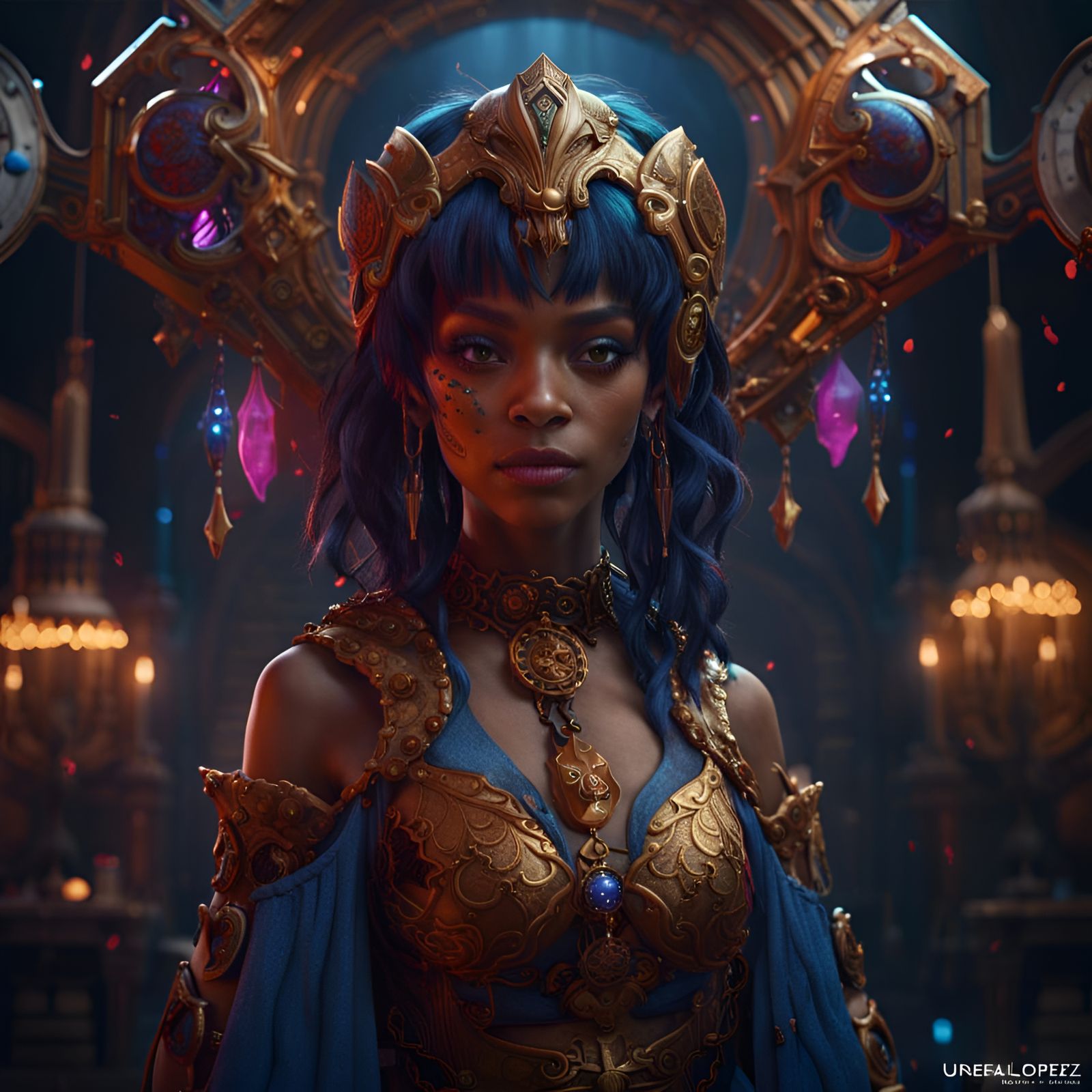 Lisa 'Left Eye' Lopes: Detailed Matte Painting