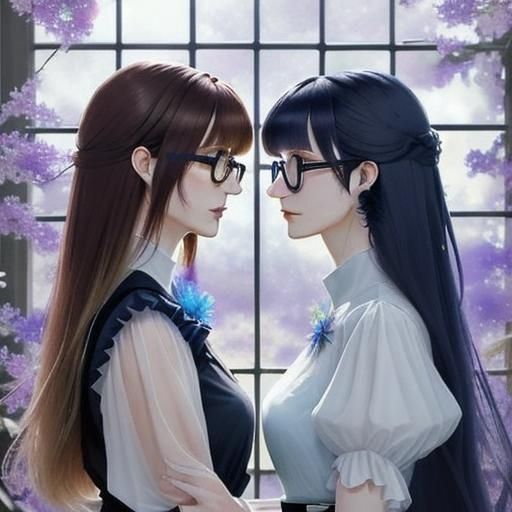 Sweet Blue Flowers  by Takako Shimura 2005  version2