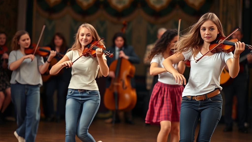 Irish Dance Scene with Modern Twist