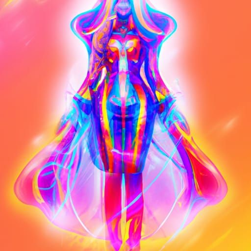 Colorful Sci-Fi Fashion in Cosmic Illustration Style