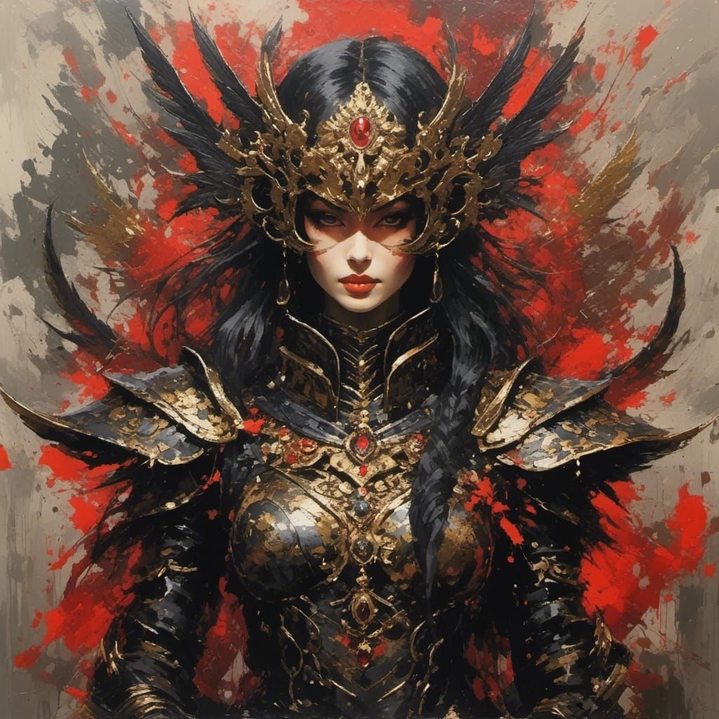 Leucocholy in Water Ink and Glitch Art Style