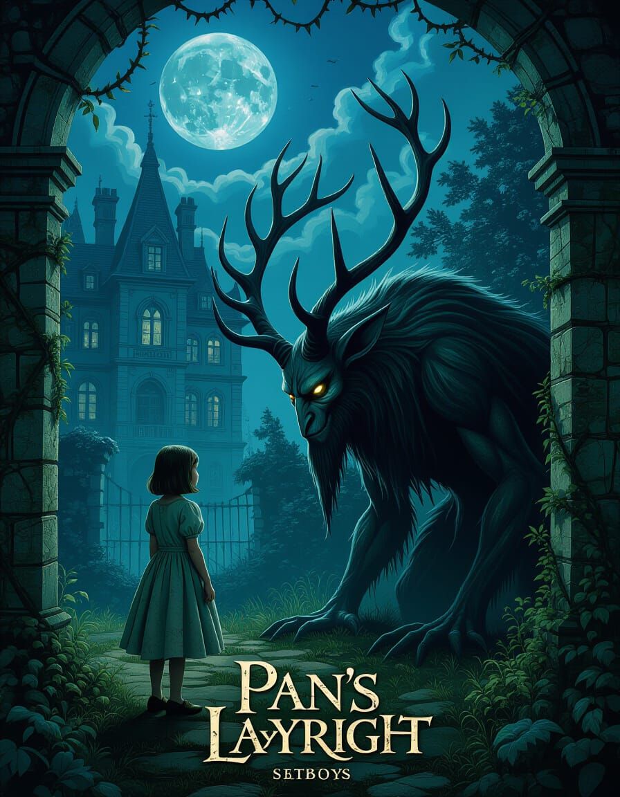 Pan's Labyrinth Movie Poster: Dark Fantasy Concept Art