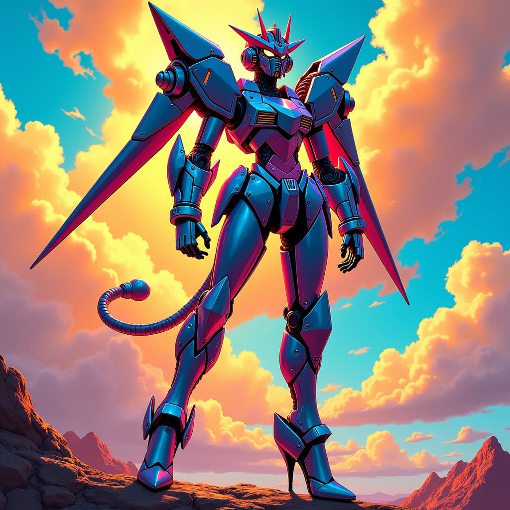 Gundam in Stilettos, Anime-Inspired Cybernetic Art