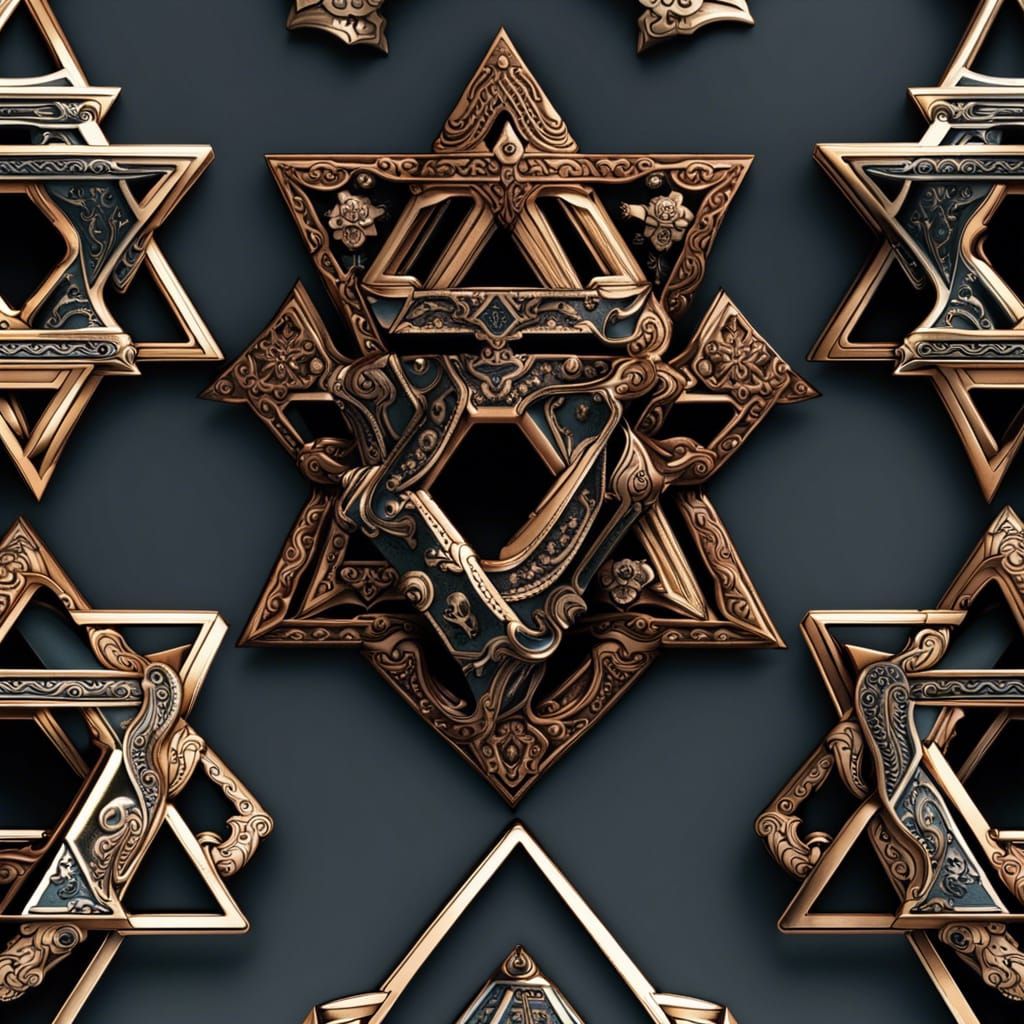 Star of David Tattoo Design: Auto Render