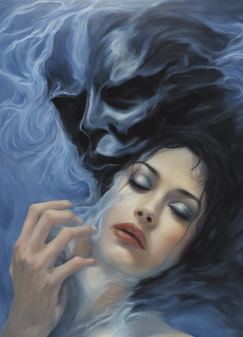 Surreal Kiss: Atmospheric Album Cover Art