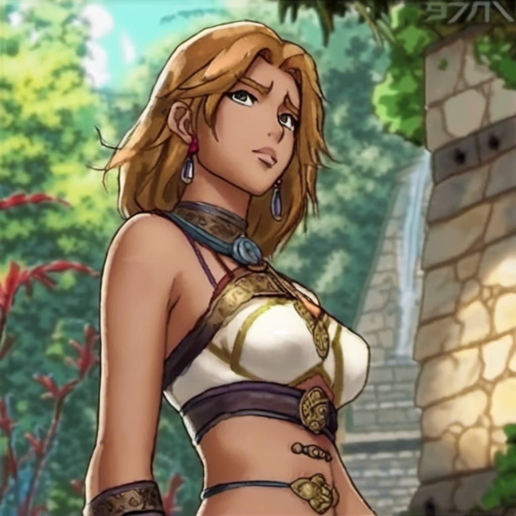 Celtic Princess in Exotic Jungle Fantasy Art