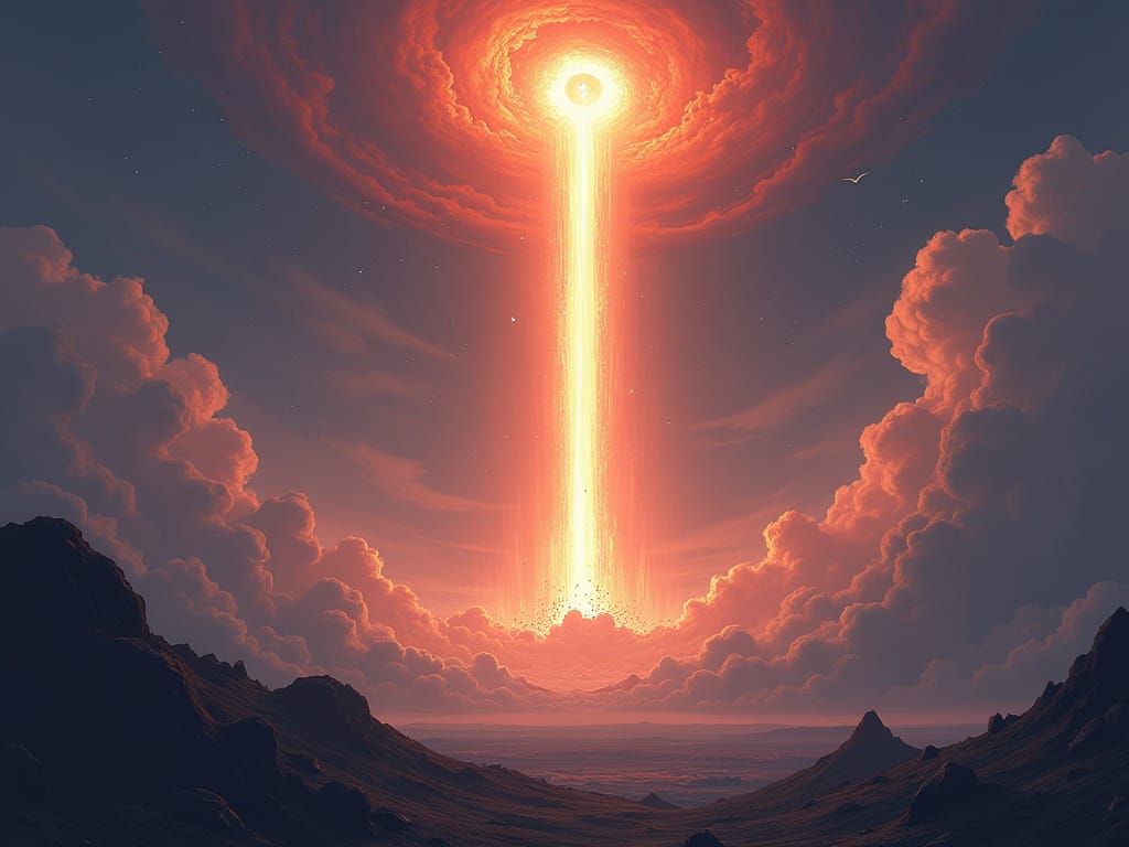 Cosmic Catastrophe in Epic Fantasy Digital Art