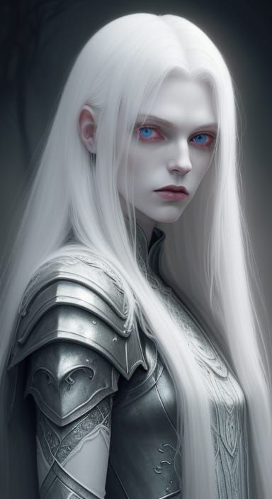 Ethereal Fantasy Portrait of Elric of Melniboné in Softbox L...