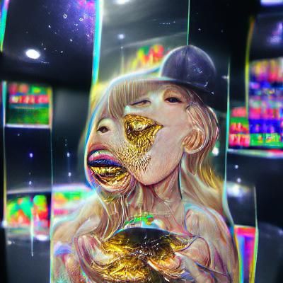 Holographic Astral Illustration of Fame and Fortune