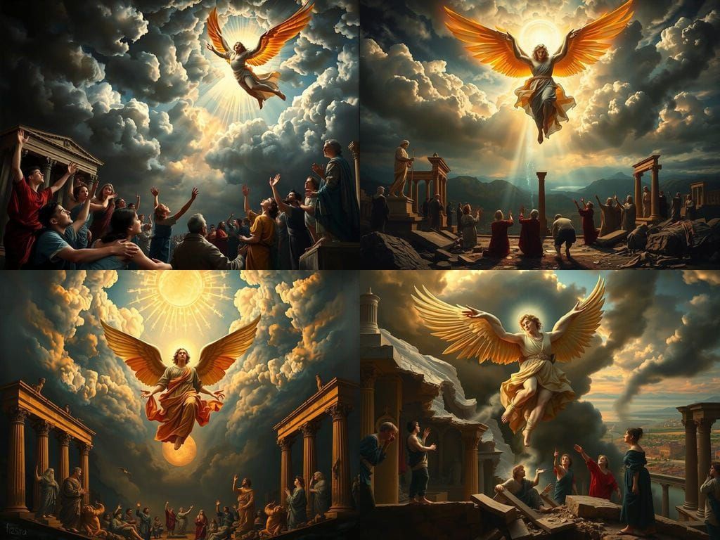 Celestial Intervention in Renaissance Style