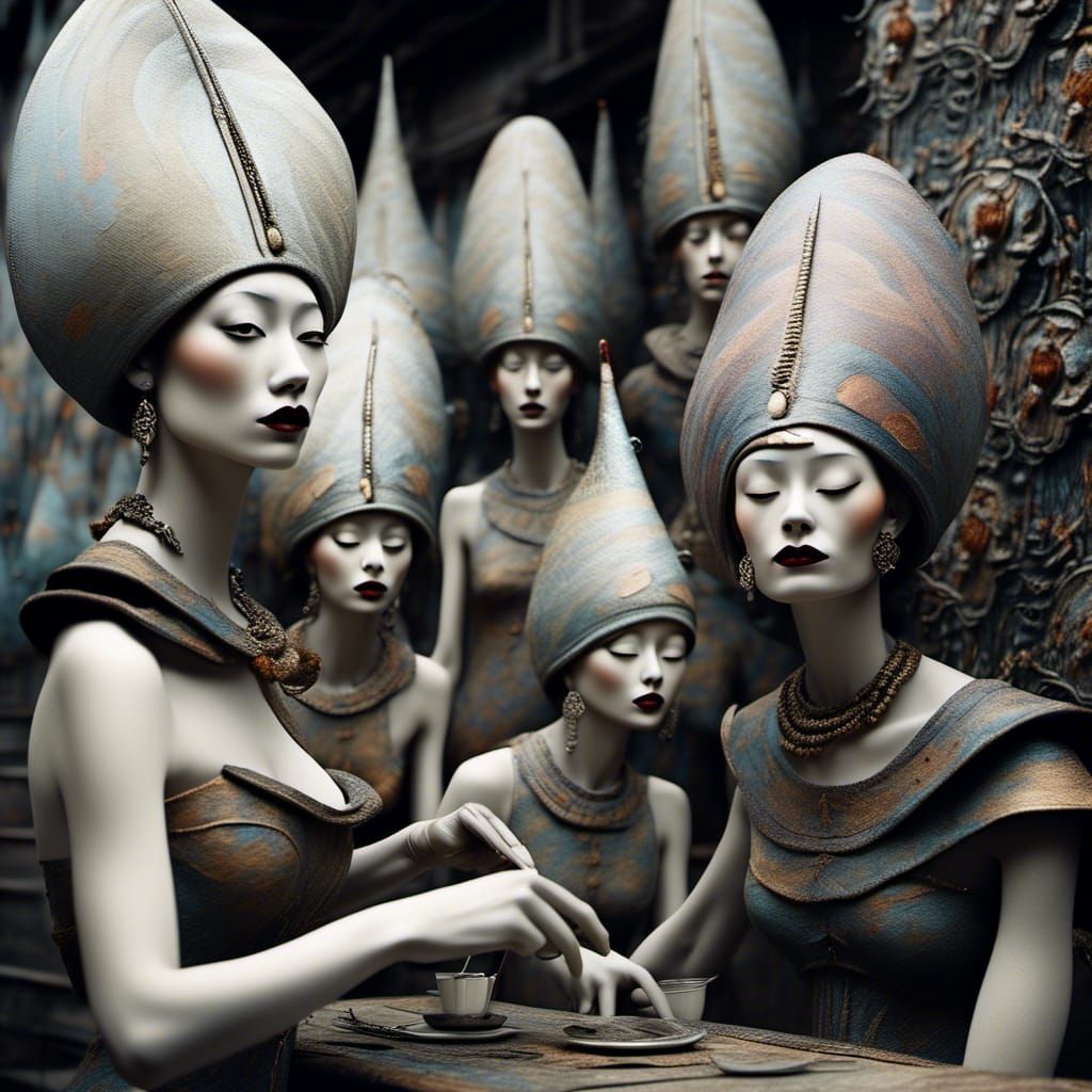 Polychromatic Cityscape in Abstract Matte Painting Style