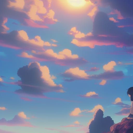 Enchanting Anime Key Visual in Ghibli Style