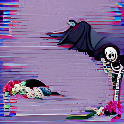 AI Realization of Single-Word Prompt: Death