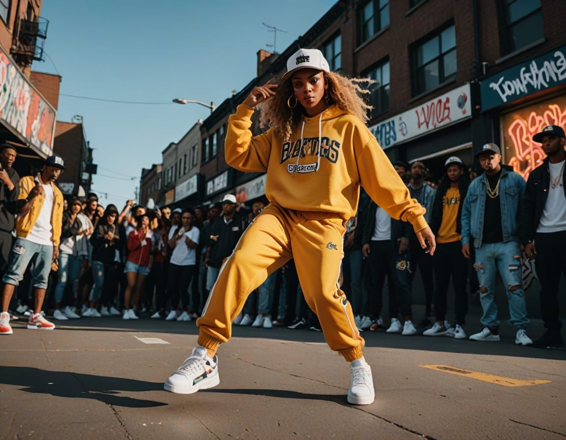 Beyoncé Breakdances in Vibrant Hip-Hop Street Art