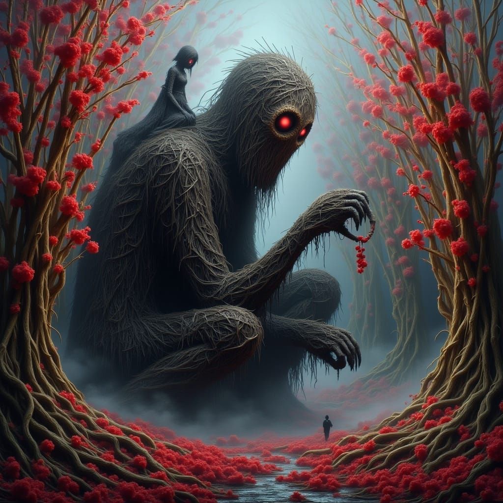 Surreal Abstract Landscape in Digital Art Style