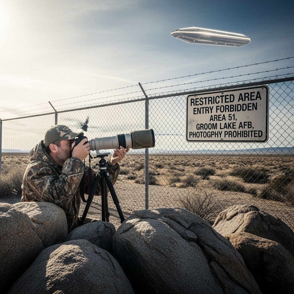 Area 51 Photographer Captures UFO Sighting