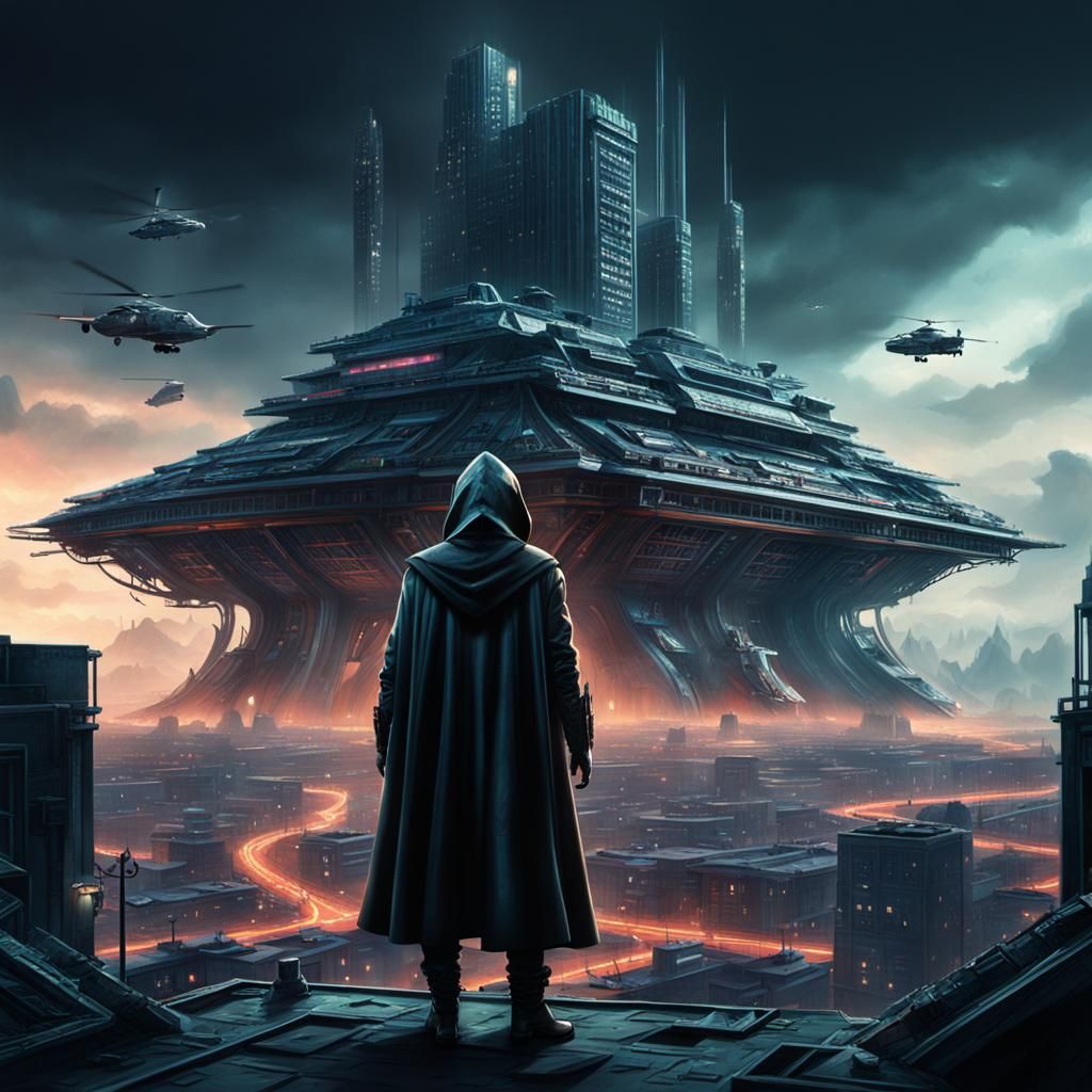 Futurepunk Spy on Impossible Mission: Digital Matte Painting