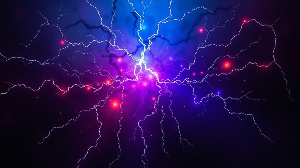 Energetic Raven Glows with Electric Colors