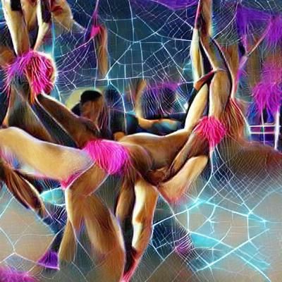 Decentralized Erotic Dancer Network in Futuristic Style