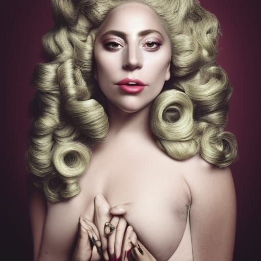Lady Gaga in Renaissance Portrait Style