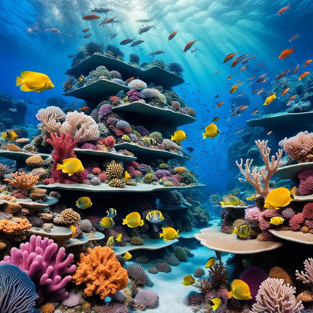 Vibrant Coral Reef: Underwater World