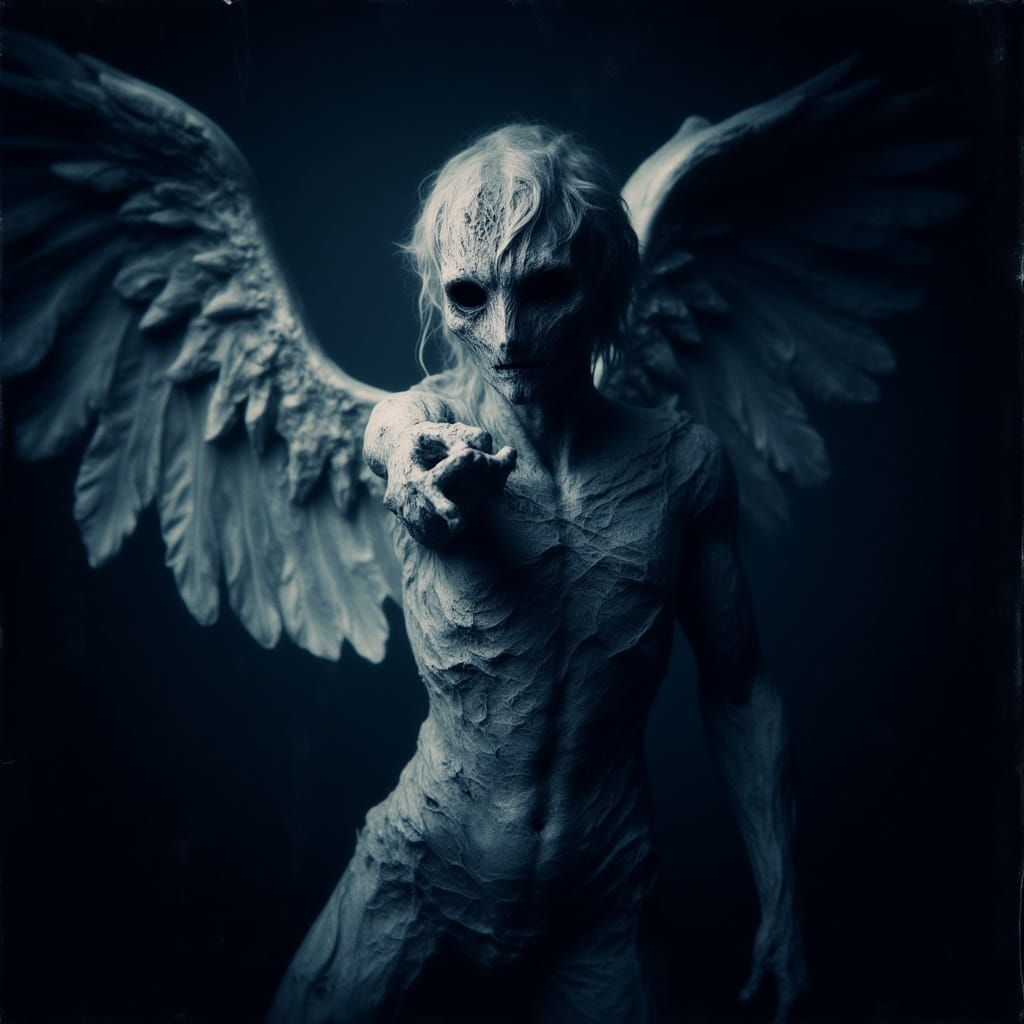 <lora:Macabro:1.0> A spectral angel