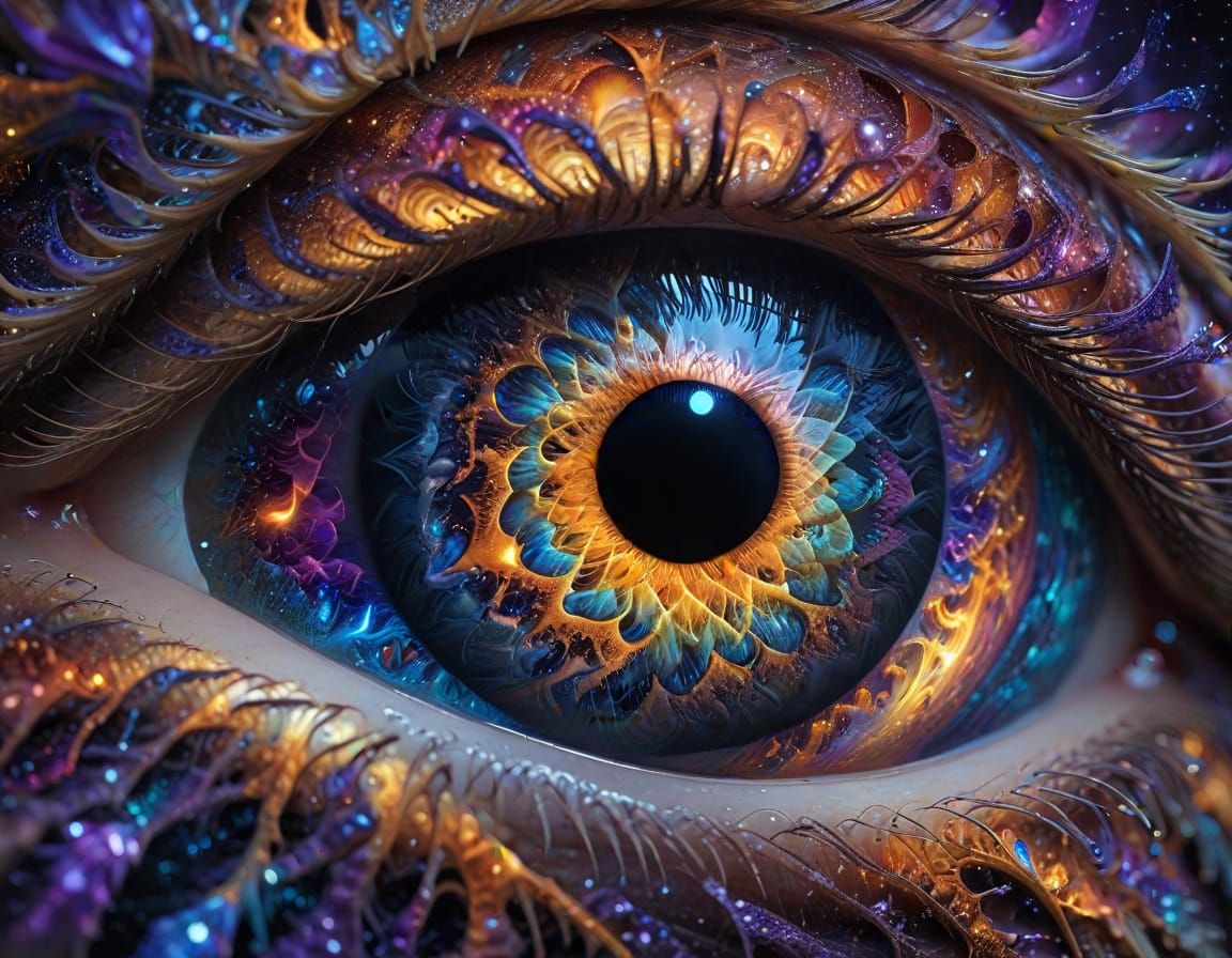 Infinite Fractal Eye Sees Infinity