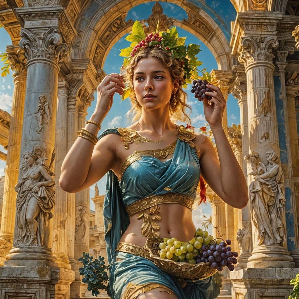 Aphrodite Inspired Roman Beauty in Baroque Style