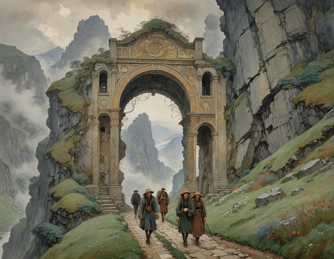 Hikers Discover Ancient Ruin in Mystical Mountain Landscape