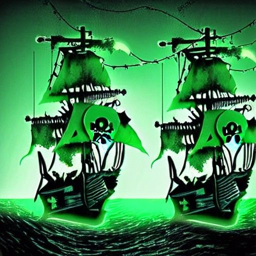 Radioactive Pirate Ghosts and Ghost Ship