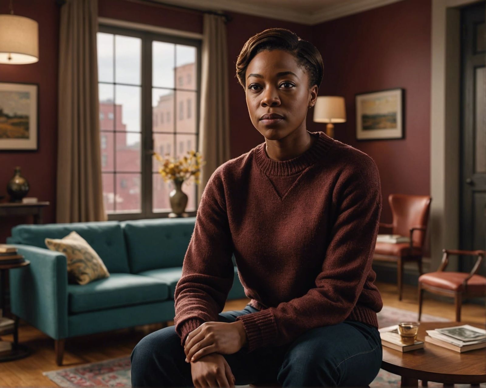 Dramatic Portrait in Van Gogh Style