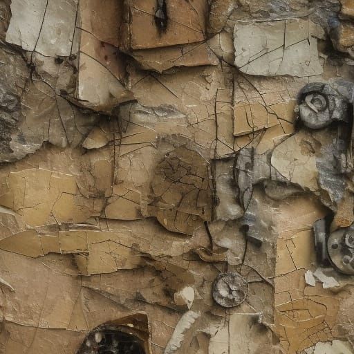 Earthy Expressionism: Crumbling Landscape Inspired by Anselm...