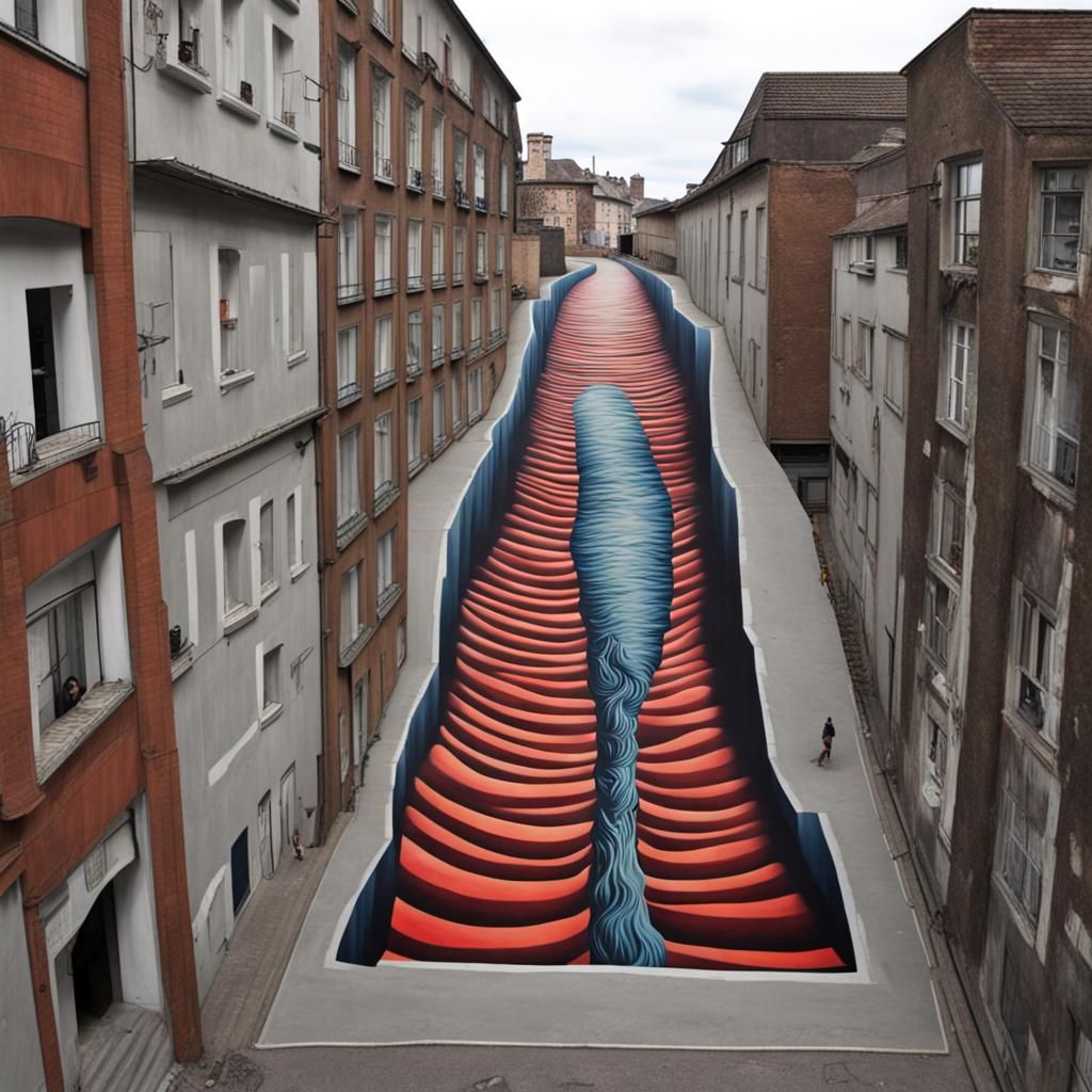 Optical Illusion Street Art: Abyss