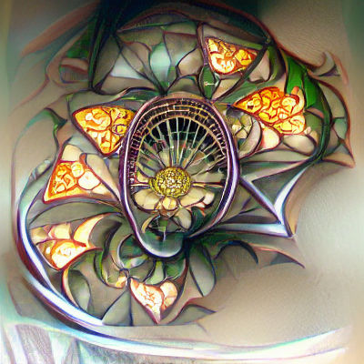 Elegant Art Nouveau Mandala Design
