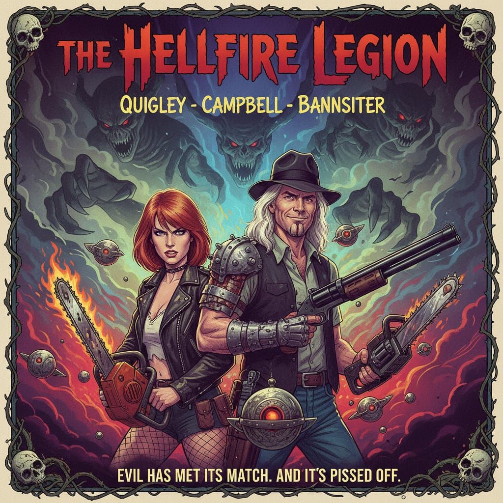 80s Horror Poster: Horror Super Team with Linnea Quigley & B...