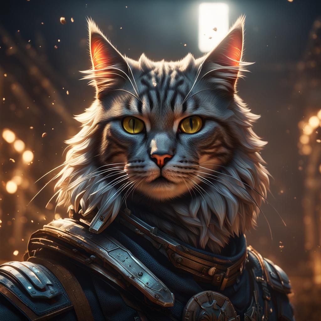 Cinematic 3D Cat in 8K Resolution
