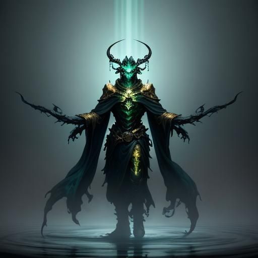 Syrup Wraith Concept Art in Oil Painting Style