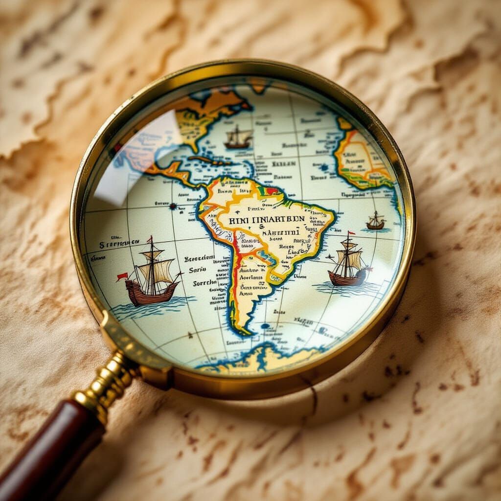 Piri Reis Map Detail: South America and Antarctica