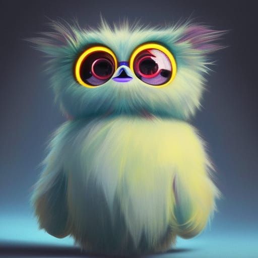 Hyperdetailed Furby Kaiju Portrait