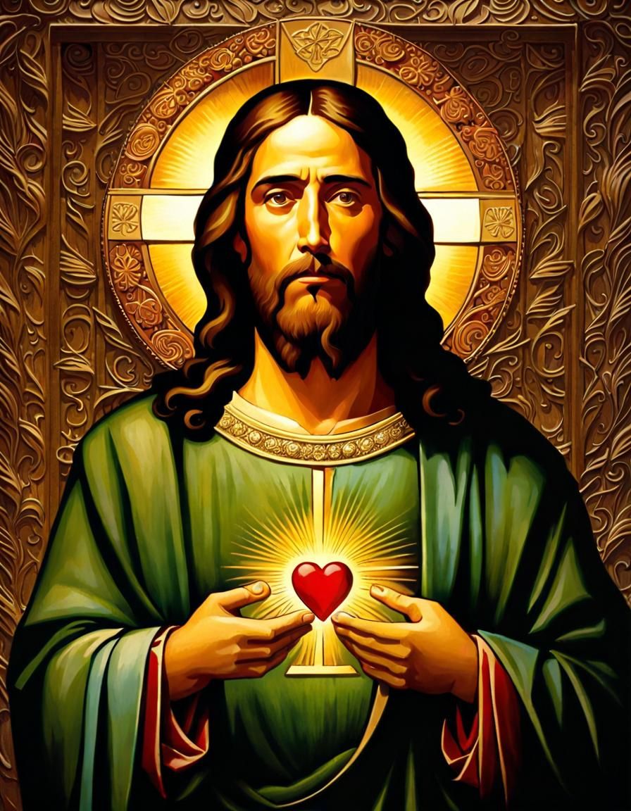 Agape Love Personified: Forgiveness Dispenser in Art Nouveau...