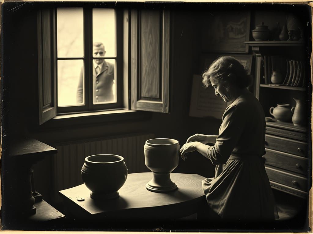 Alma at the Pottery Wheel