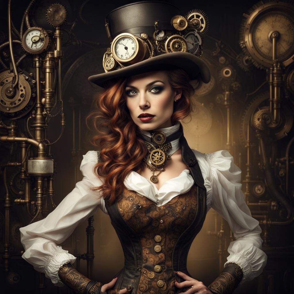 'Steampunk Woman' 1/2