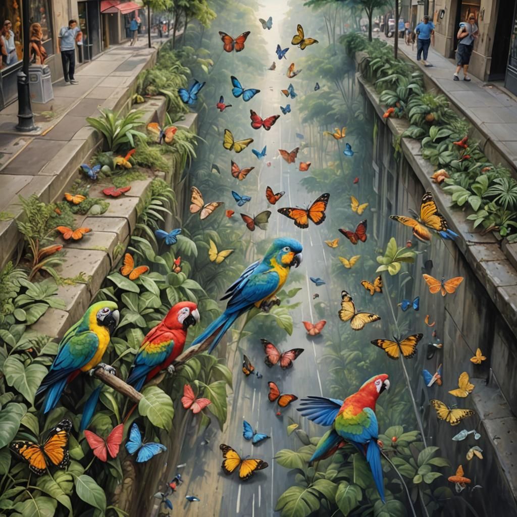 Trompe-l'œil in style of Max Vauquelin