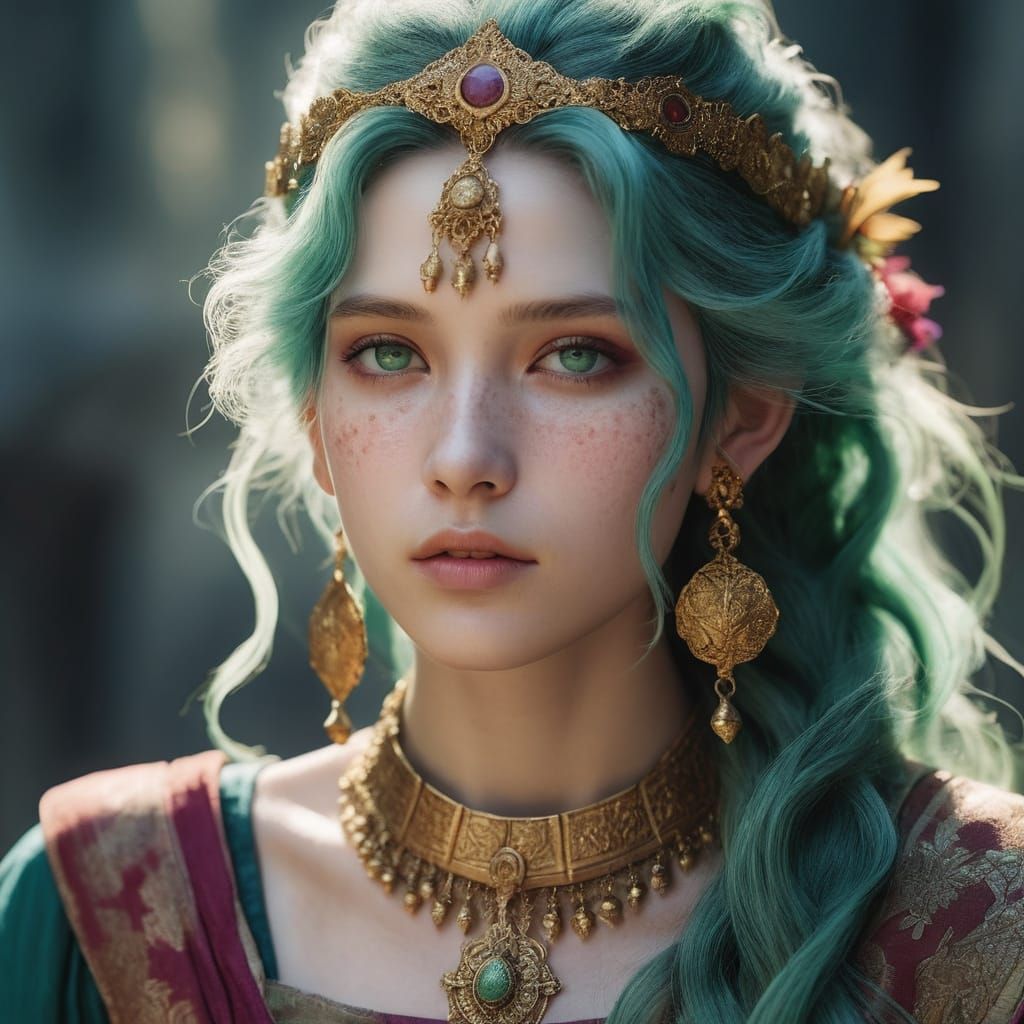 Terra Branford in Ethereal Red and Gold