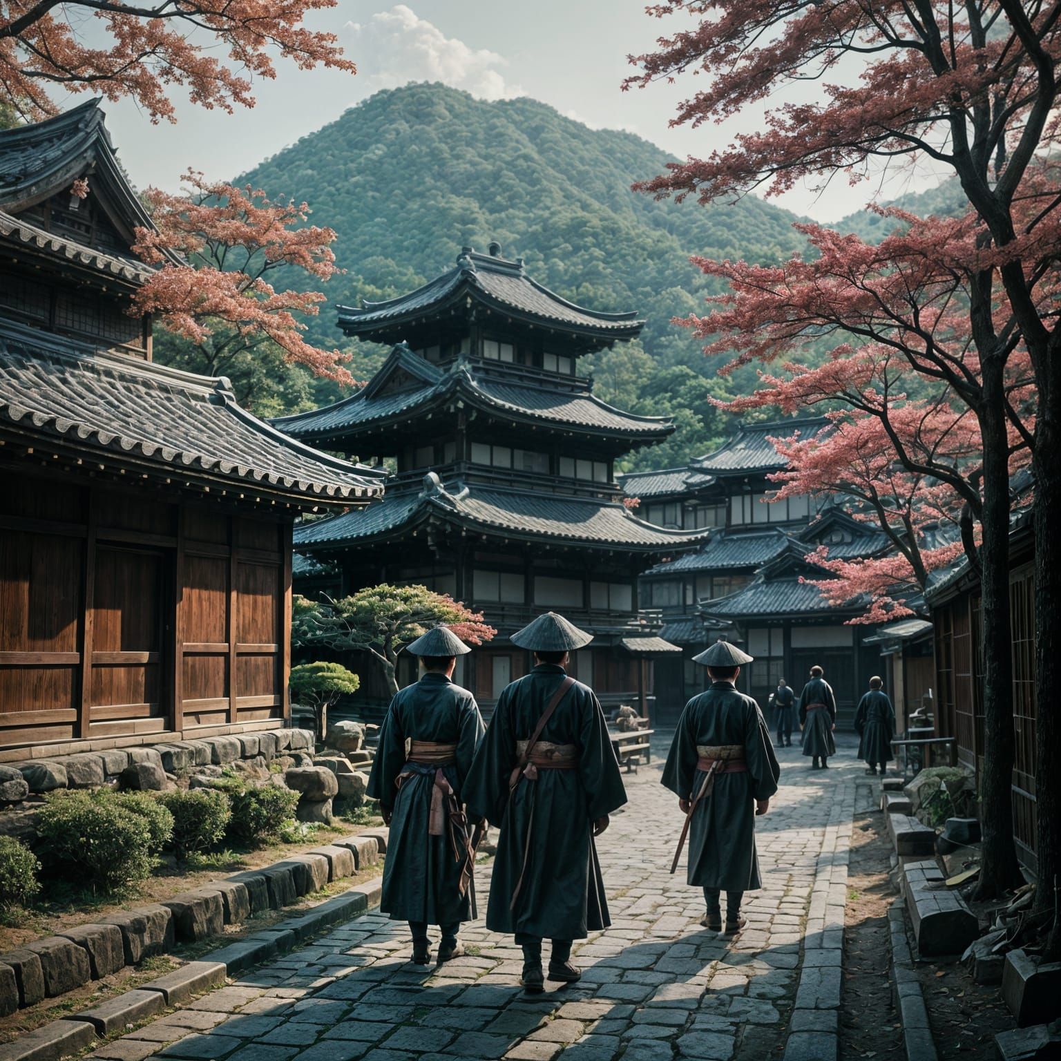 Epic 14th Century Japan in Cinematic Film Style