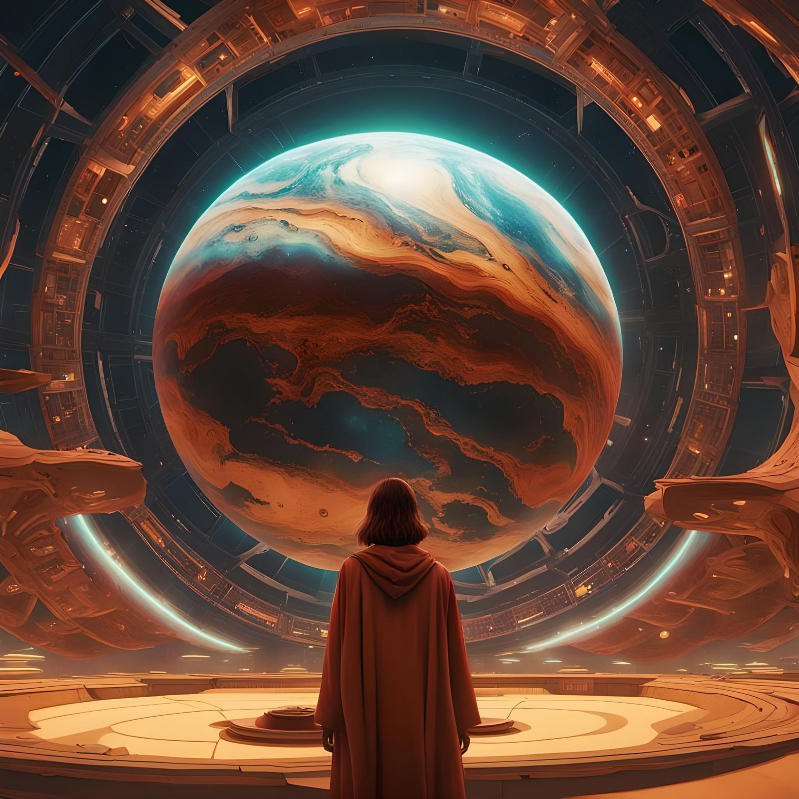 Gigantic Spirit Entity Plugs Into Planet