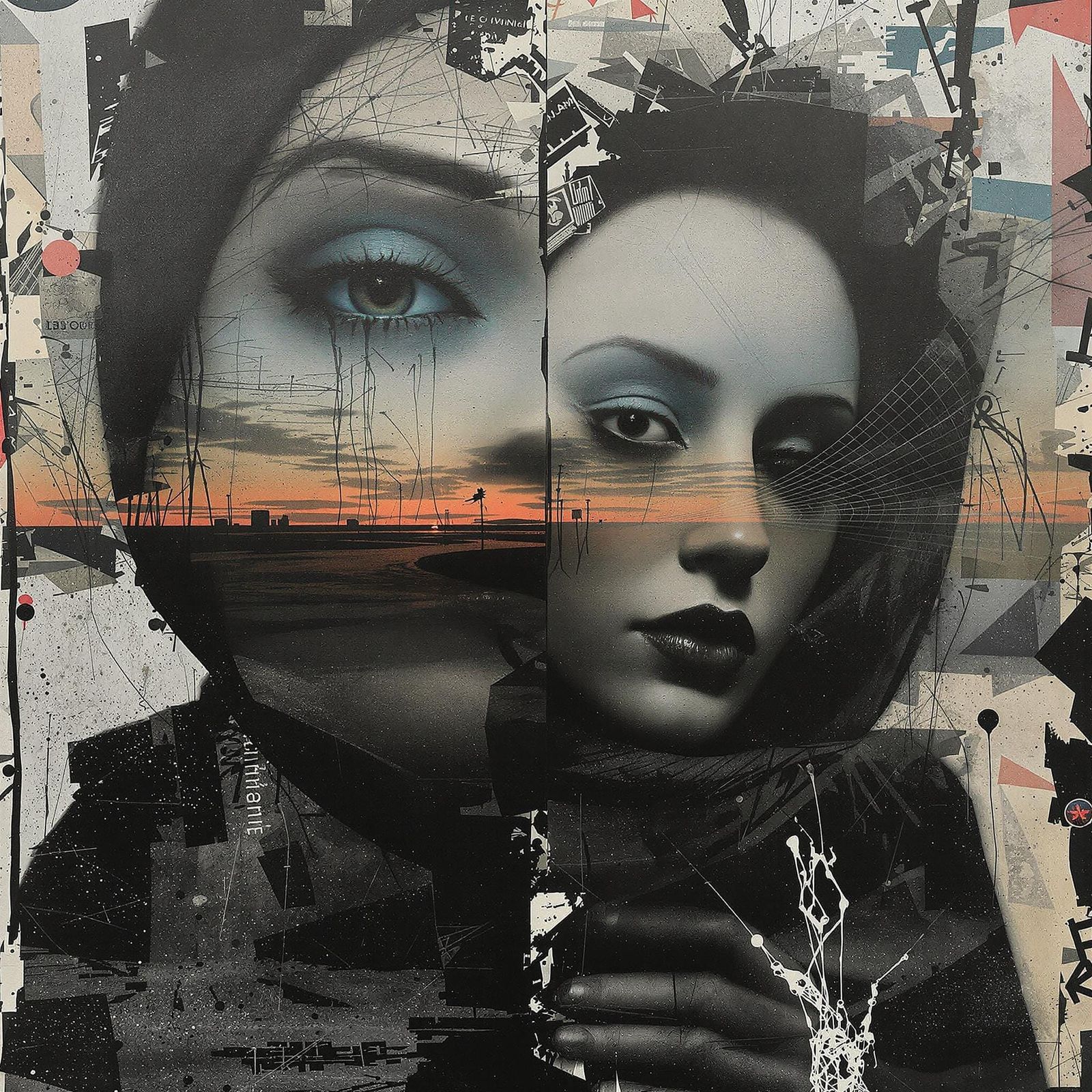 Ethereal Surrealist Portraits in Dark Vintage Aesthetic